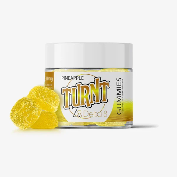 Delta 8 thc gummies pineapple 10ct  turnt delta 8 thc gummies pineapple 10ct detail TURNT Delta 8 THC 30mg Gummies - Pineapple 10ct - TURNT