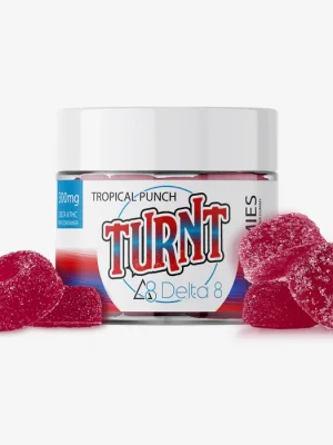Delta 8 THC 30mg Gummies - Tropical Punch 10ct - TURNT