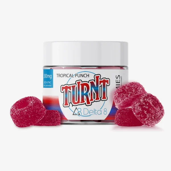 Delta 8 THC 30mg Gummies - Tropical Punch 10ct - TURNT