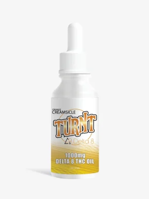 Delta 8 THC Tincture - 1000mg Orange Cream - TURNT