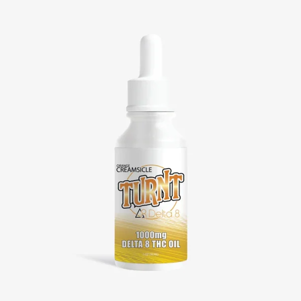 Delta 8 THC Tincture - 1000mg Orange Cream - TURNT
