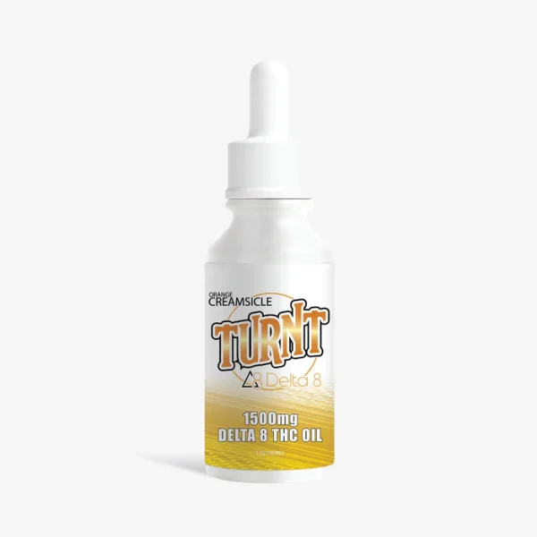 Delta 8 THC Tincture - 1500mg Orange Cream - TURNT