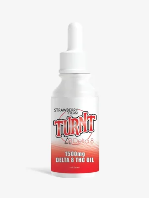 Delta 8 THC Tincture - 1500mg Strawberry Cream - TURNT