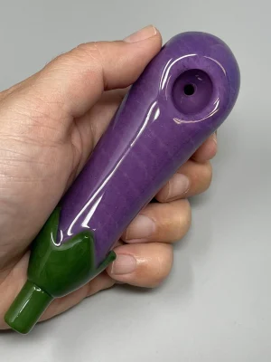 Empire Glassworks Dry Pipe - Eggplant